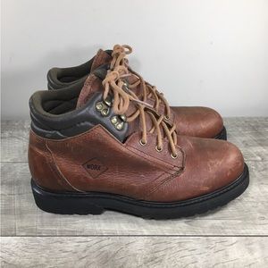 Red Wing Shoes Worx #5491 Women’s Brown Leather Safety Toe Work Boots Size 11